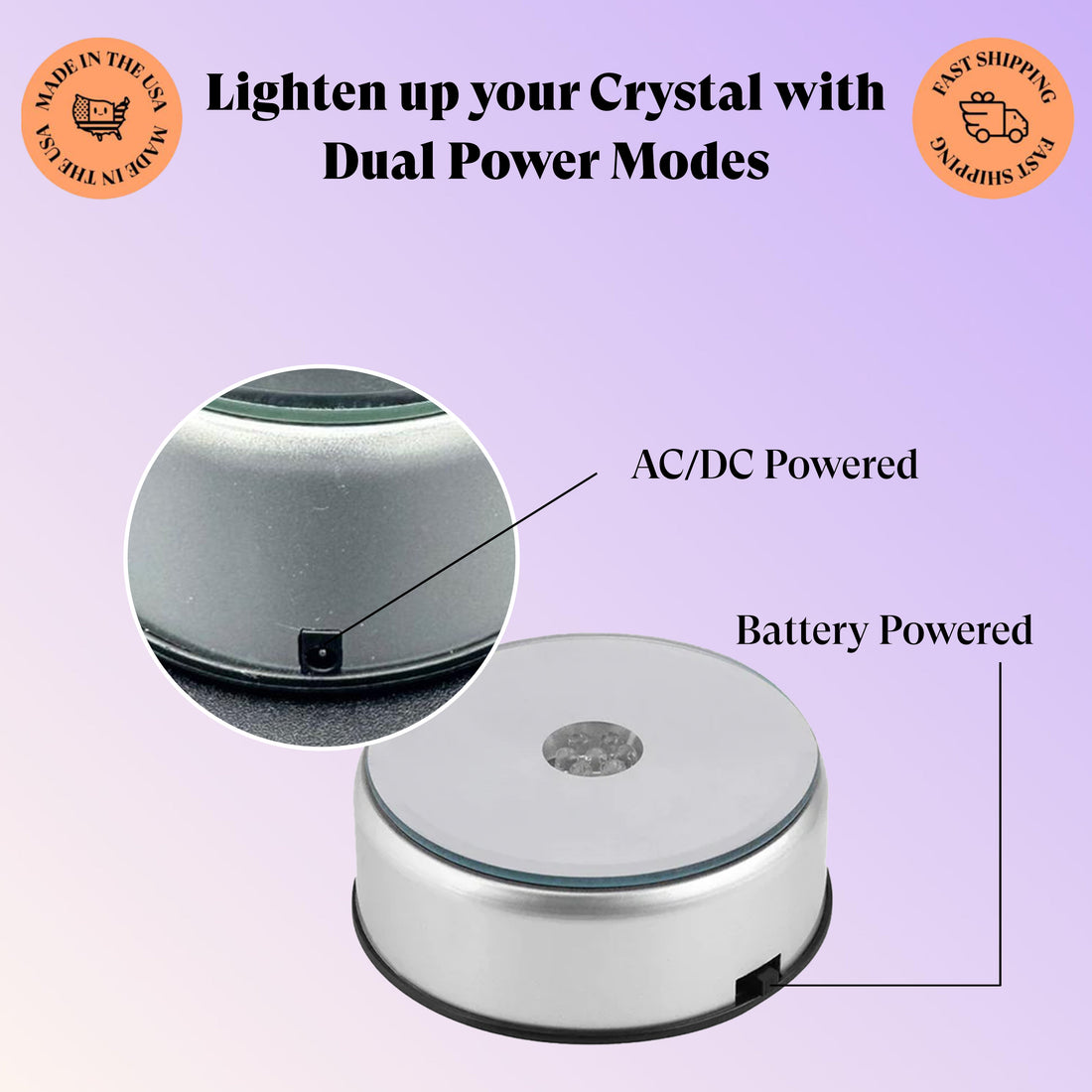 Large Rotating Led Base