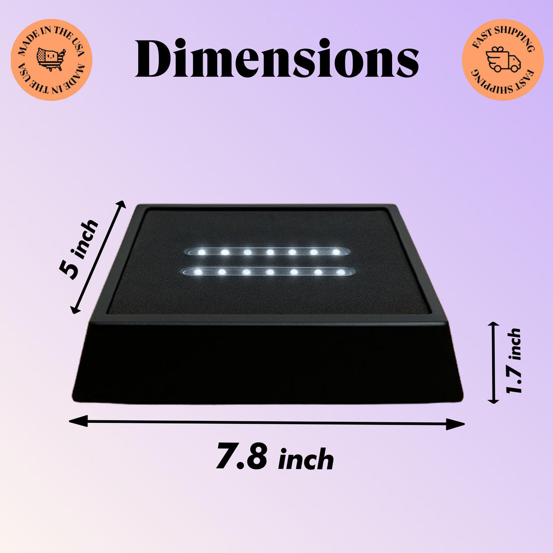 XL Wood Led Base